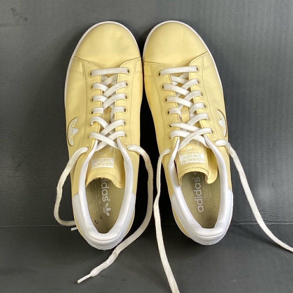 Adidas Stan Smith Men's Shoes White-Easy Yellow  sneaker size 10 - Picture 7 of 9